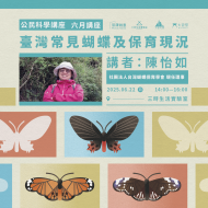 ｜景澤創意｜6月公民科學講座-臺灣常見蝴蝶以及保育現況